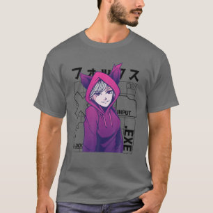 Otaku 90S Cute Anime Girl With Fox Ears Japan Cult T-Shirt