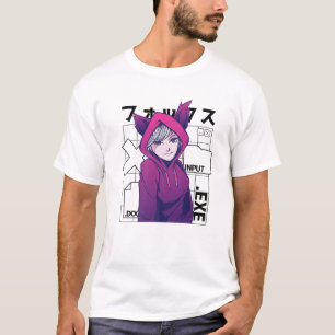 Otaku 90S Cute Anime Girl With Fox Ears Japan Cult T-Shirt