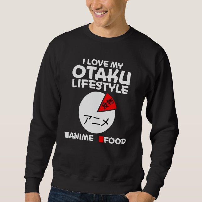 Otaku Anime Girl Manga Cosplay Ramen Japanese Gift Sweatshirt (Front)