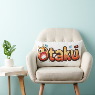 Otaku Funny Text Lumbar Cushion