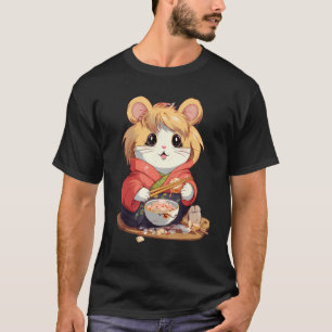 Otaku   Hamster Eat Japanese Food Ramen Noodles 16 T-Shirt