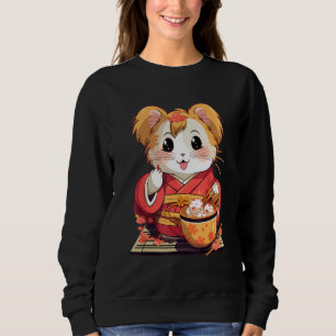 Otaku Hamster Eat Japanese Food Ramen Noodles 1 Sweatshirt