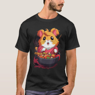 Otaku  Hamster Eat Japanese Food Ramen Noodles 2 T-Shirt