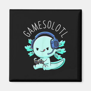 Otaku Lifestyle Threads Shirt Co. Gamesolotl Axolo Magnet