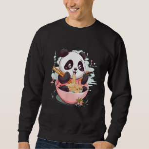 Otaku Panda Eat Japanese Ramen Noodles Sweatshirt