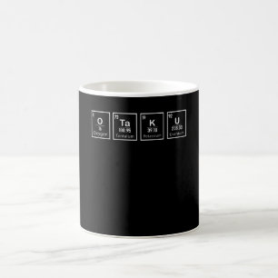 Otaku Periodic Table Kawaii Waifu Anime Manga Gift Coffee Mug