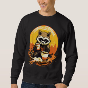 Otaku Racoon Eat Japanese Food Ramen Noodles 2 Sweatshirt