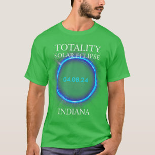 otal Solar Eclipse 2024 Indiana 04  T-Shirt
