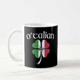 O'Talian Italian Irish St Patrick'S Day Shamrock F Coffee Mug