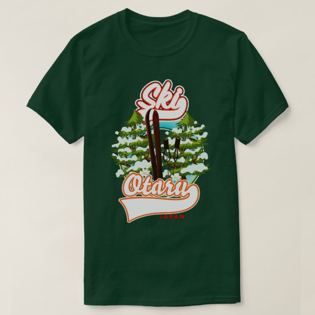 Otaru Japan vintage ski T-Shirt (Design Front)