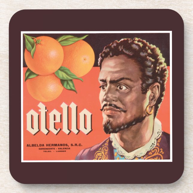 Otello Orange Label  Coaster (Front)
