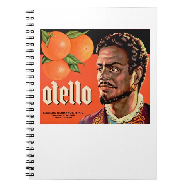 Otello Orange Label Spiral Notebook (Front)
