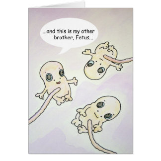 "Other Brother" Foetus Humour Card