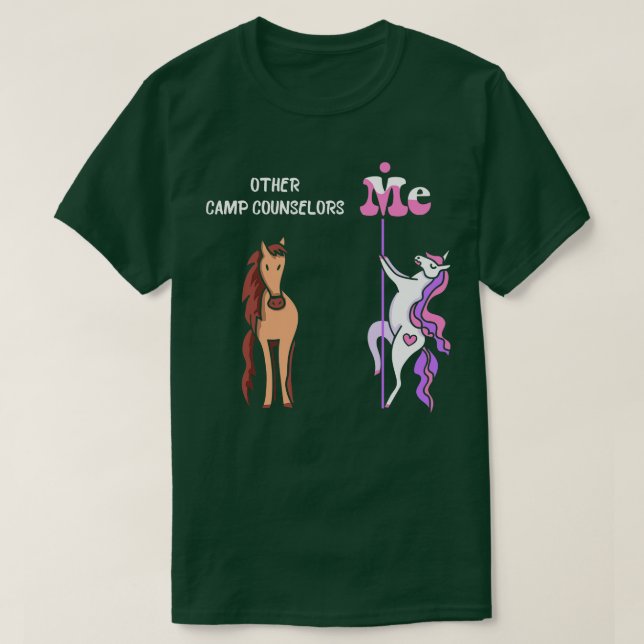 Other camp counsellors Me Tee Unicorn Camp Counsel (Design Front)