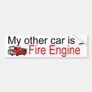 other car fire bumper sticker