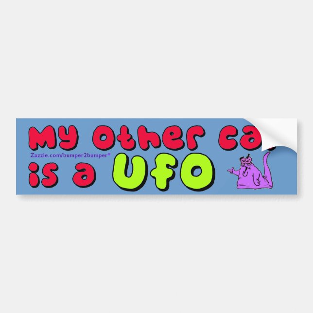 Other Car UFO Bumper Sticker (Front)