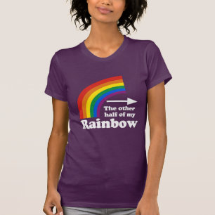 OTHER HALF OF MY RAINBOW POINTING RIGHT - white.pn T-Shirt