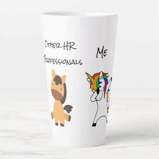 Other HR Professionals Me Unicorn Human Resources Latte Mug (Front)