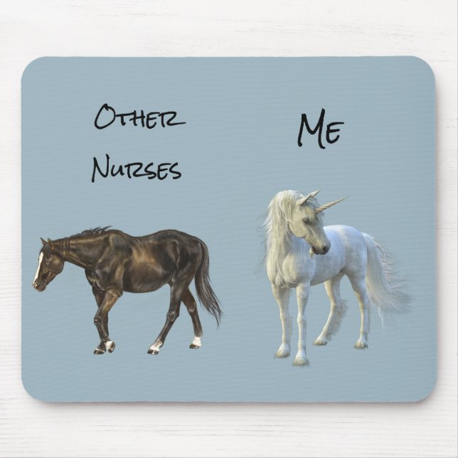 Other Nurses Me Nursing Gift Unicorn Horse Mouse Pad (Front)