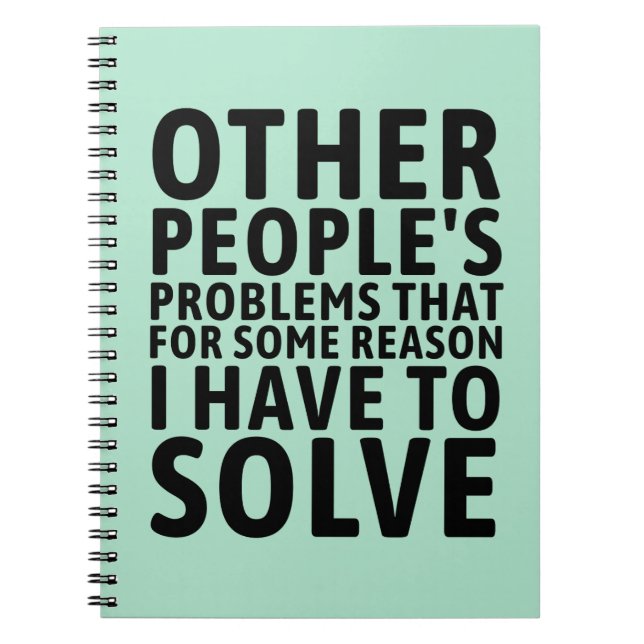 Other People's Problems Notebook (Front)