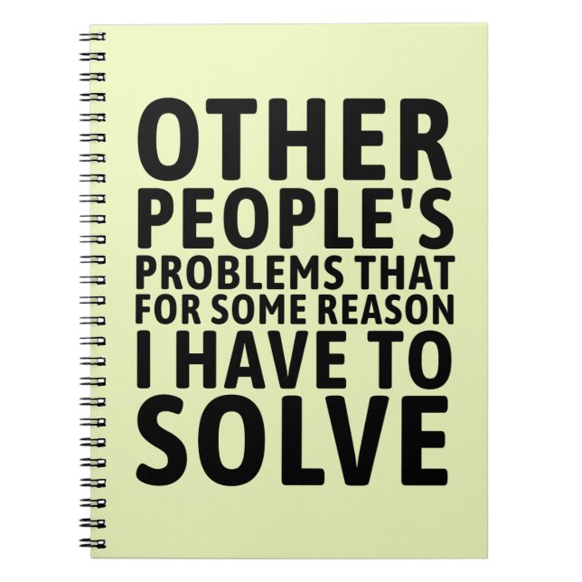 Other People's Problems Notebook (Front)