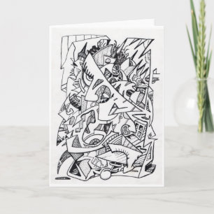 Other Planes of Here, ink drawing Card 