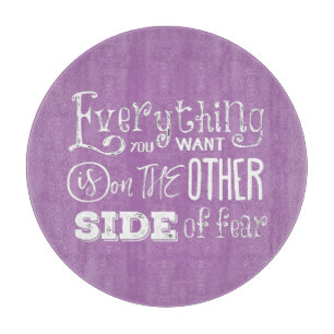 Other side of Fear Cutting Board