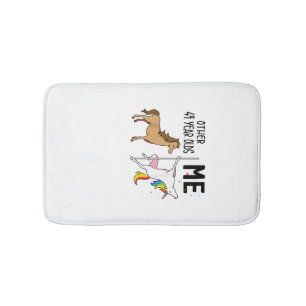 Other Unicorn 49 Year Olds Birthday And Me Gift Fo Bath Mat
