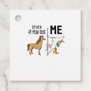 Other Unicorn 49 Year Olds Birthday And Me Gift Fo Favour Tags