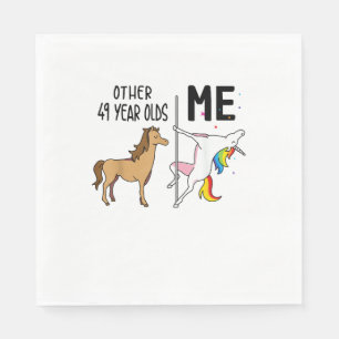 Other Unicorn 49 Year Olds Birthday And Me Gift Fo Napkin