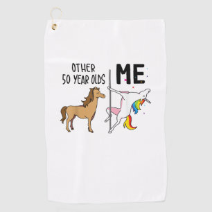 Other Unicorn 50 Year Olds Birthday And Me Gift Fo Golf Towel