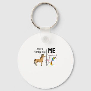 Other Unicorn 50 Year Olds Birthday And Me Gift Fo Key Ring