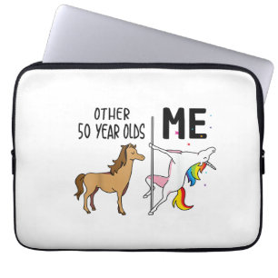 Other Unicorn 50 Year Olds Birthday And Me Gift Fo Laptop Sleeve