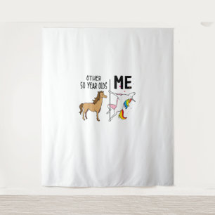 Other Unicorn 50 Year Olds Birthday And Me Gift Fo Tapestry