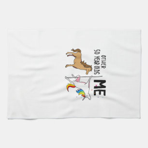 Other Unicorn 50 Year Olds Birthday And Me Gift Fo Tea Towel