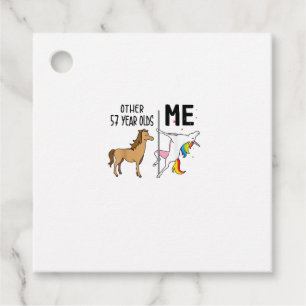 Other Unicorn 57 Year Olds Birthday And Me Gift Fo Favour Tags