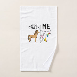 Other Unicorn 57 Year Olds Birthday And Me Gift Fo Hand Towel