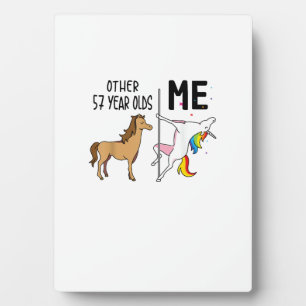 Other Unicorn 57 Year Olds Birthday And Me Gift Fo Plaque