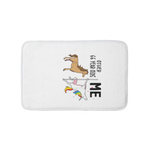 Other Unicorn 66 Year Olds Birthday And Me Gift Fo Bath Mat