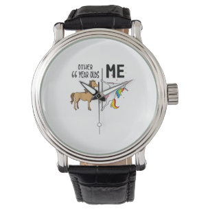 Other Unicorn 66 Year Olds Birthday And Me Gift Fo Watch