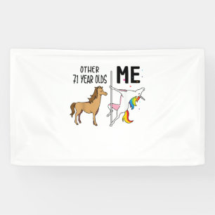 Other Unicorn 71 Year Olds Birthday And Me Gift Fo Banner