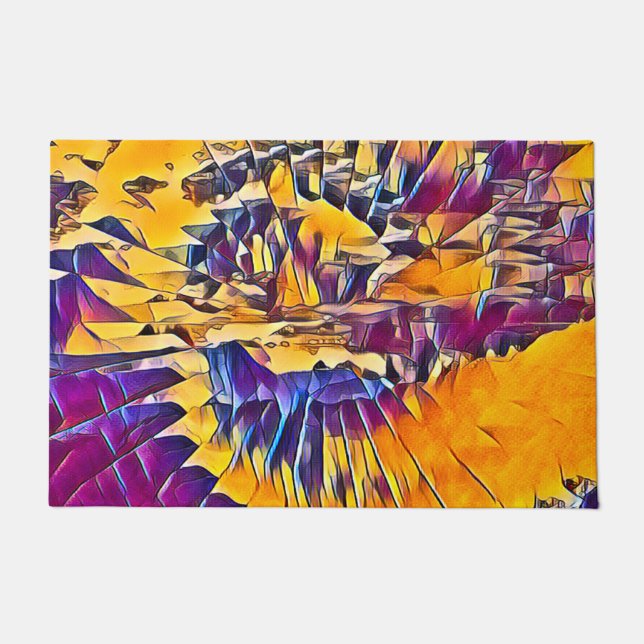 OTHER WORLD ABSTRACT  DOORMAT (Front)