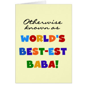 Otherwise Known as Best-est Baba T-shirts and Gift