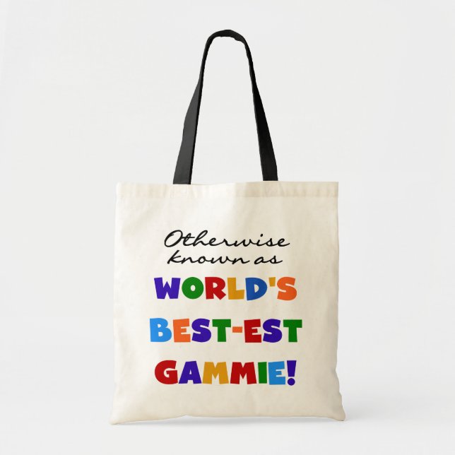 Otherwise Known as Best-est Gammie Tshirts Tote Bag (Front)