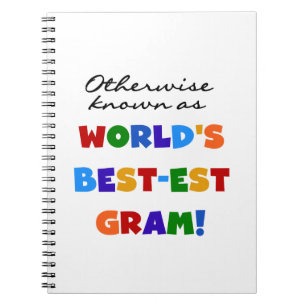 Otherwise Known as Best-est Gram Gifts Notebook