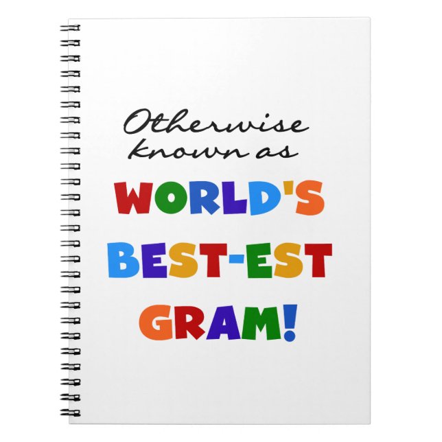 Otherwise Known as Best-est Gram Gifts Notebook (Front)