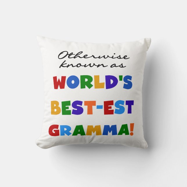 Otherwise Known as Best-est Gramma Gifts Cushion (Front)