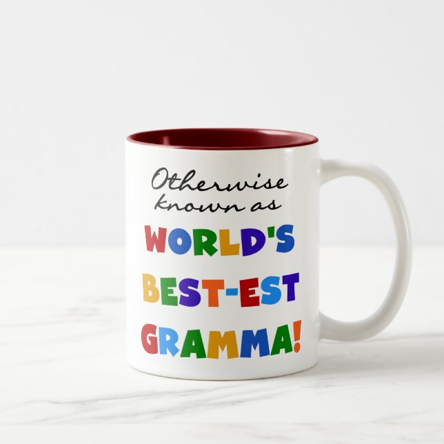 Otherwise Known as Best-est Gramma T-shirts Two-Tone Coffee Mug (Right)
