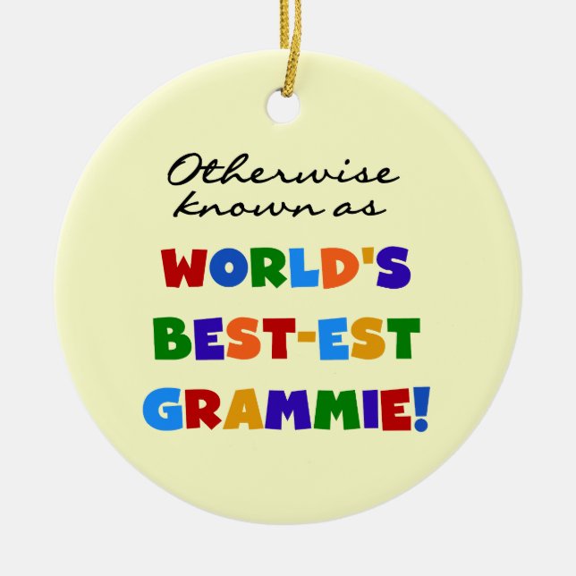 Otherwise Known as Best-est Grammie Gifts Ceramic Tree Decoration (Front)