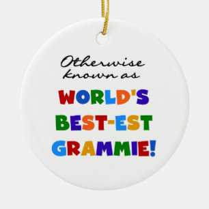 Otherwise Known as Best-est Grammie T-shirts Ceramic Tree Decoration